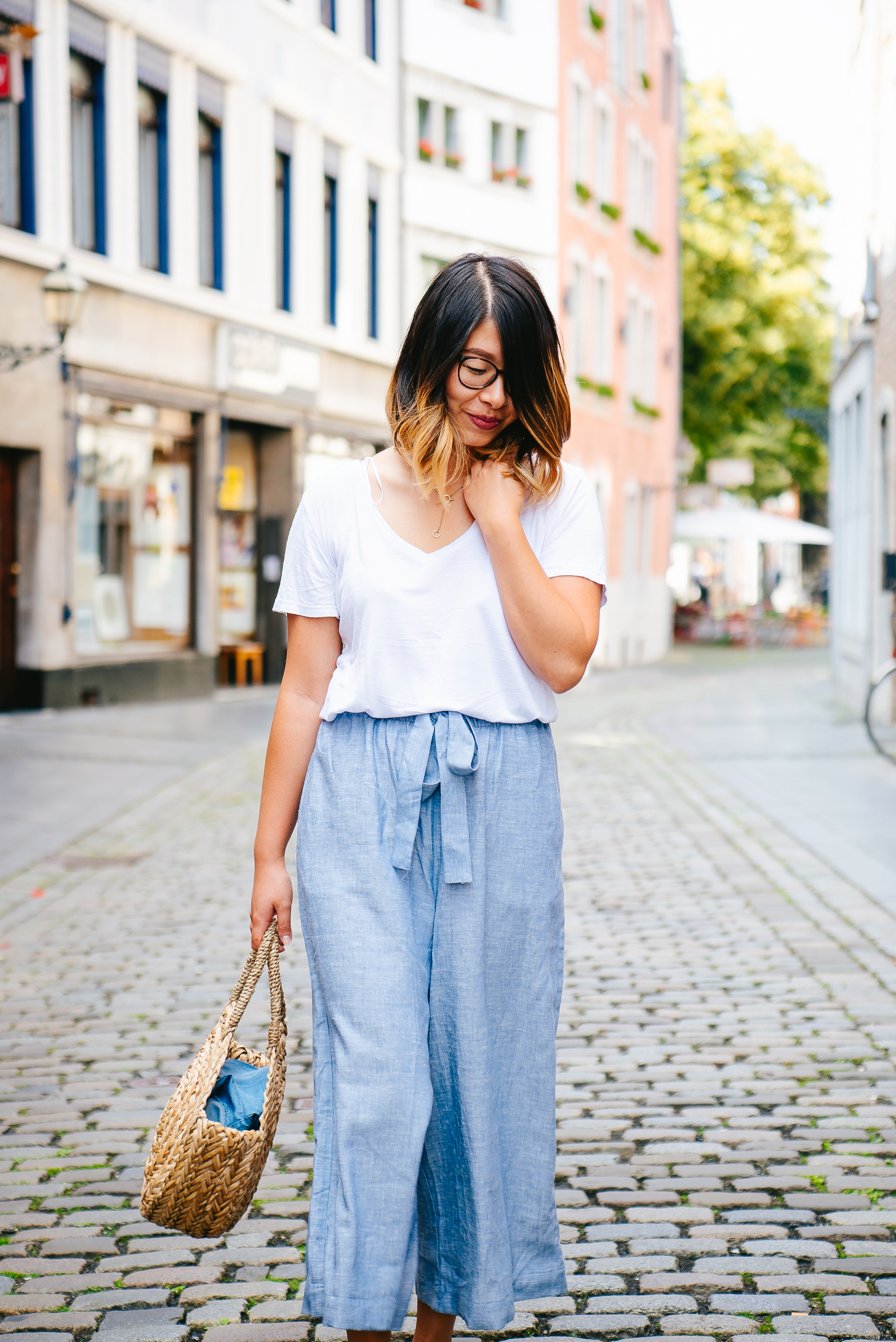 in high fashion laune | Outfit Leinen Culottes